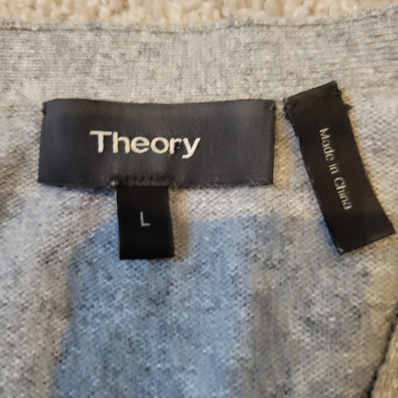 Theory Men's 100% Cashmere Reiser o 3 V-Neck Sweater **FLAWED** - Picture 5 of 14